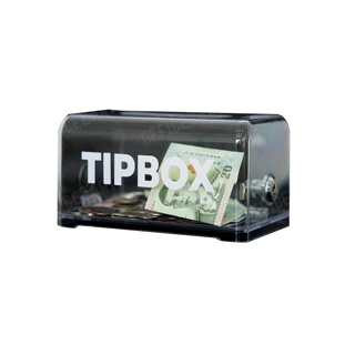 โปรโมชั่น : กล่องใส่ทิป กล่องใส่เงิน Tip Box สีใส มีกุญแจล็อค รุ่น TB-508 1 ชิ้น