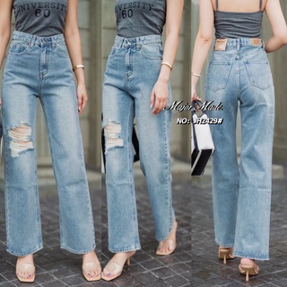 JH2429# กางเกงทรงกระบอก Jeans house