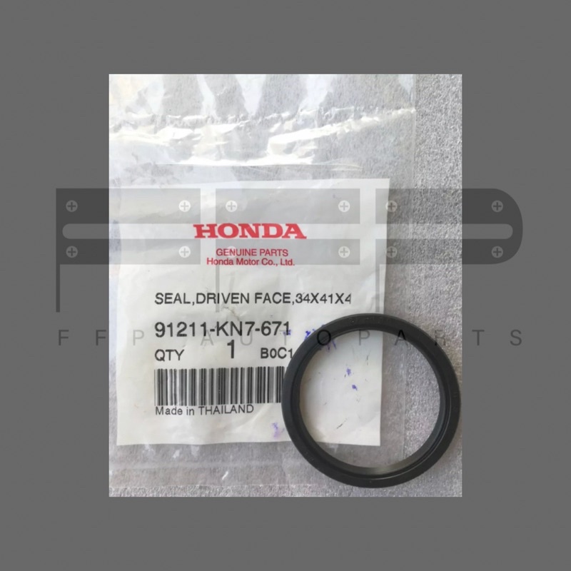 ซีลกันน้ำมัน 34x41x4 mm / ซีลหน้าสัมผัสของพูลเลย์ตาม รถ Honda เกียร์ออโต้ (91211-KN7-671) ซีลกันน้ำมันแท้ ฮอนด้าแท้ศูนย์