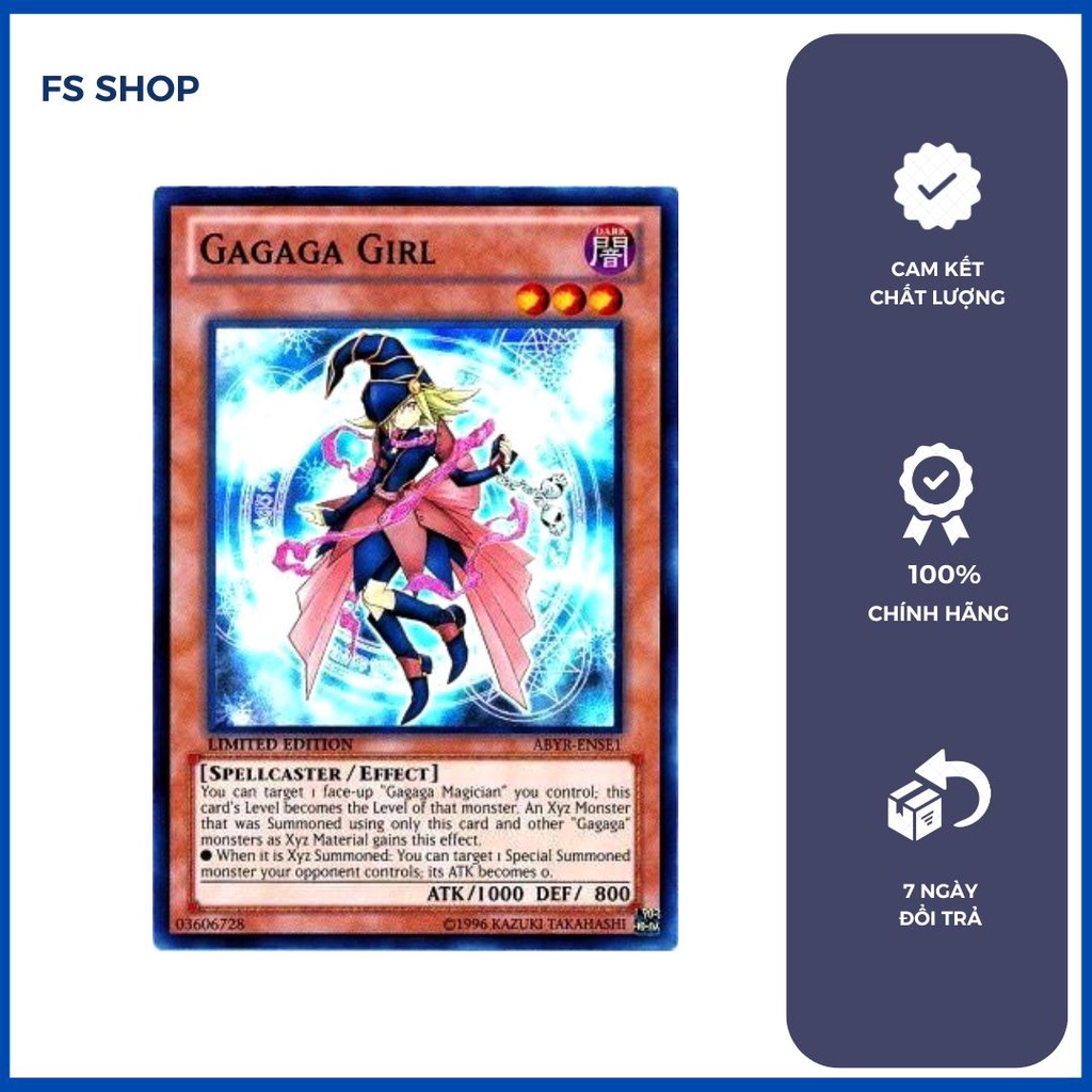 การ์ด Yugioh ของแท้ Gagaga Girl (หายากมาก)