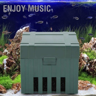 Enjoy Music Silent Square Adjustable Water Flow Tortoise Tank Aquarium Filter with Mini Pump CN Plug 250V