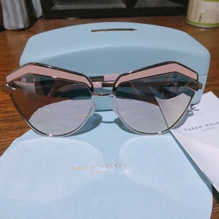 แว่นตากันแดด Karen Walker ของแท้ อุปกรณ์ครบ สภาพนางฟ้า