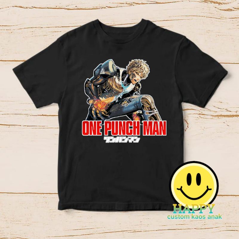 เสื้อยืดเด็กอนิเมะ Genos one punch man