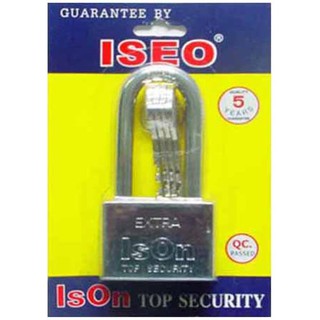 กุญแจลูกปืน ISON 877C-50L 50 มม.ISON 50MM 877C-50L CR PADLOCK