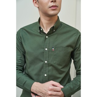 Classic Oxford Slim Fit สีเขียว