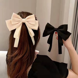 Korea new bow hair accessories  hair hook all-match back head hairpin  headwearเกาหลีใหม่อุปกรณ์ผมโบว์กิ๊บติดผมกิ๊บติดผม