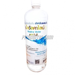 น้ำอัลคาไลน์ น้ำด่างเข้มข้น สำหรับผสมดื่ม สวนปานะ Alkaline Water pH12 (1000 ml)