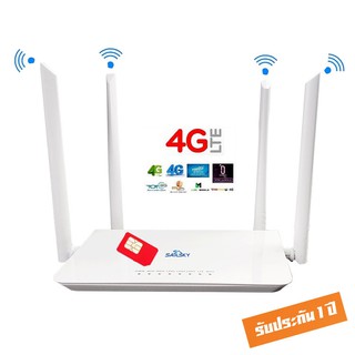 4G Router เร้าเตอร์ ใส่ซิม ปล่อย Wi-Fi, 300Mbps รองรับ 3G/4G ,Ultra Fast Speed ใช้งาน Wifi ได้พร้อมกันสูงสุด 32 User