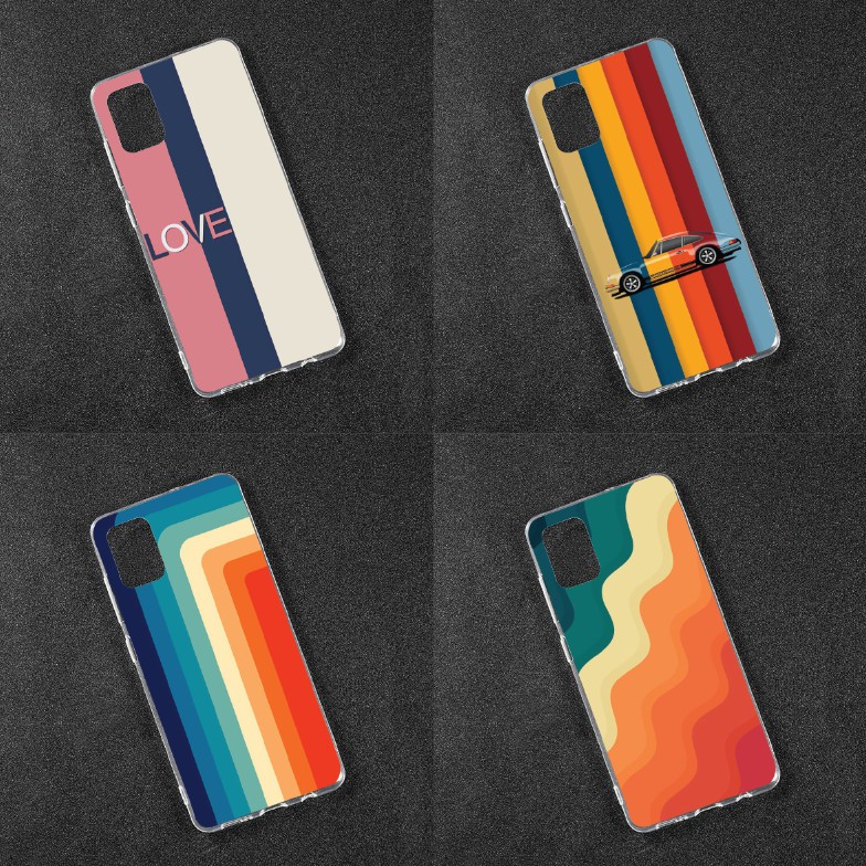 เคสซิลิโคนพิมพ์ลายสีสันสดใสสําหรับRealme Q2/Q2 pro/C11/C12/C15/C20/Realme5/5i/5s/6i/Realme 5 pro/Rea