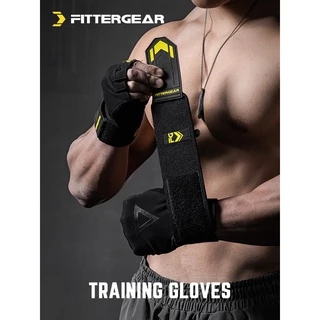 FITTERGEAR : TRAINING GLOVES TRIANGLE ถุงมือฟิตเนส ออกกำลังกาย พร้อมสายรัดข้อมือ
