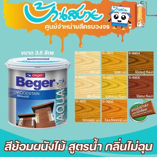 Beger Aqua WoodStain สีย้อมไม้สูตรน้ำ ขนาด 0.8 ลิตร สีทาผนัง…