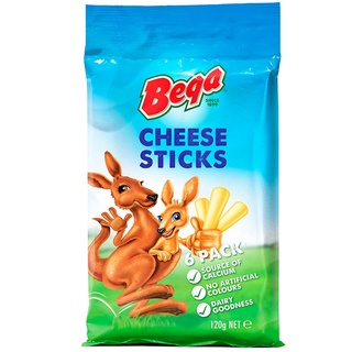 BEGA CHEESE STICKS 120g. เบก้าโพรเซสชีสสติกส์ ( เนยแข็งชนิดโพรเซสชีส)120กรัม