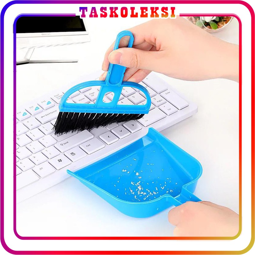 TK R052 Mini Broom DustPan Small Cikrak Scoop Car Laptop Keyboard Brush Dirt Dust Cleaner