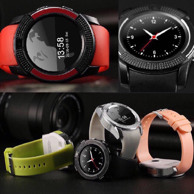 นาฬิกาโทรศัพท์ Smart Watch รุ่น V8 Bluetooth นาฬิกาบูลทูธ มีกล้อง โทรศัพท์ได้ ใส่ซิมได้⌚⌚