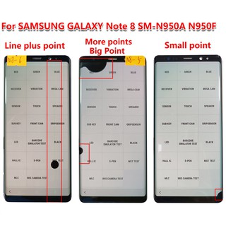 จอแสดงผลดิจิไทซ์เซอร์ LCD 8 SM-N950A N950F สําหรับ Samsung Galaxy Note