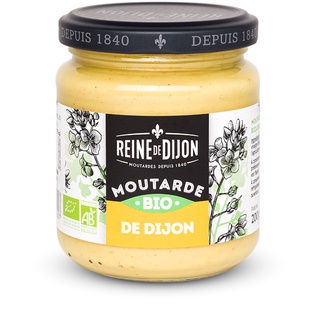 Reine Dijon mustard BIO 200gr. / ออกานิค ดิจอง มัสตาร์ด (ซอสมัสตาร์ด) ขนาด 200 กรัม