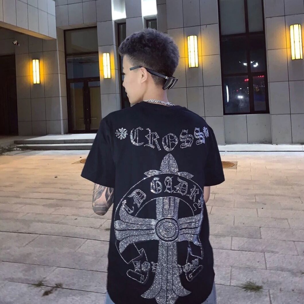 ผ้าฝ้ายสันสกฤตร้อนเจาะฤดูร้อนแขนสั้นTเสื้อยืดสไตล์เกาหลีชายและหญิงแขนสั้นคู่