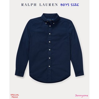 RALPH LAUREN COTTON POPLIN SHIRT ( BOYS SIZE 8-20 YEARS )