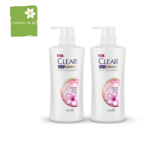 แชมพู Clear Sakura Fresh Anti-Dandruff ขนาด 410 ml. (จำนวน 2 ขวด)