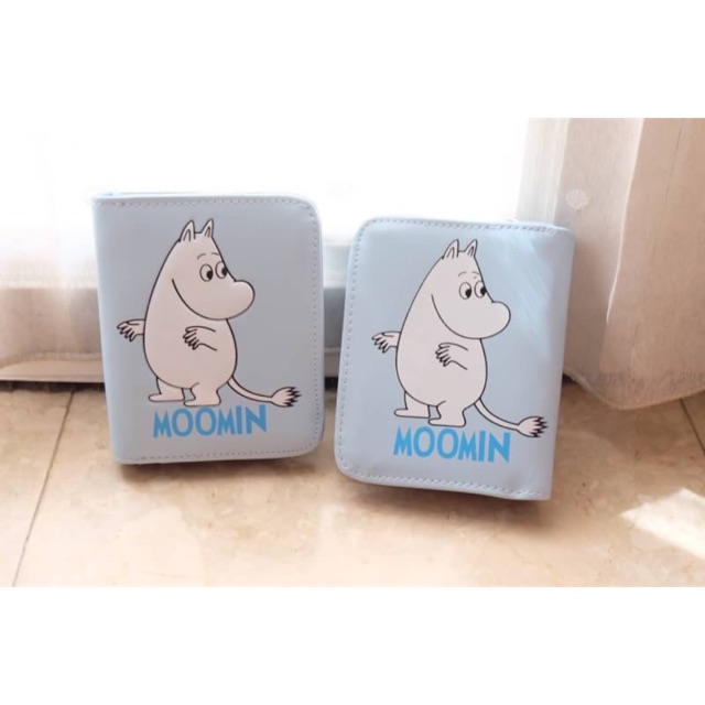กระเป๋าเงินใบสั้น แบบมีช่องซิป 🎈มีช่องสำหรับใส่บัตร ใส่แบงค์ #มูมิน #moomin #กระเป๋าตังมูมิน
