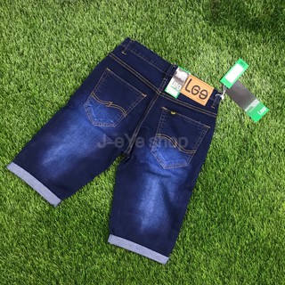 เอว28-36 L935 ยีนส์ผ้ายืด5ส่วนขาพับ เป้ากระดุม by j-eye shop