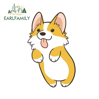 Earlfamily สติกเกอร์ ลาย Corgi Pembroke ขนาด 13 ซม. x 8.4 ซม. สําหรับตกแต่งรถยนต์ รถจักรยานยนต์ รถตู้ DIY