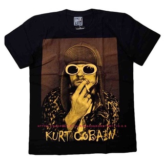 Tee เสื้อวง kurt cobain / นักร้องนำ Nirvana เสื้อยืดคอกลม