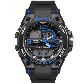 SMAEL Luxuly Mens Wrist Watch Gold Digital Watch Man Waterproof 50m LED Clock Man 1603 Digital Watch Man Sport Watch Sh