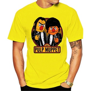 เสื้อยืดผ้าฝ้ายพิมพ์ลายแฟชั่นเสื้อยืด พิมพ์ลาย Pulp Fiction Pulp Muppet Street สําหรับผู้ชาย