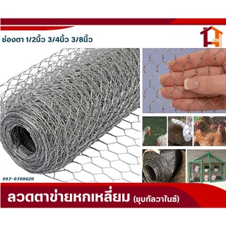 (เกรดA+)ตาข่ายลวดหกเหลี่ยม ตะแกรงกรงไก่/กรงนก ขนาด0.9x30m (มีแบบช่องตา 1/2" 3/4" 3/8")Coop Hexagonal