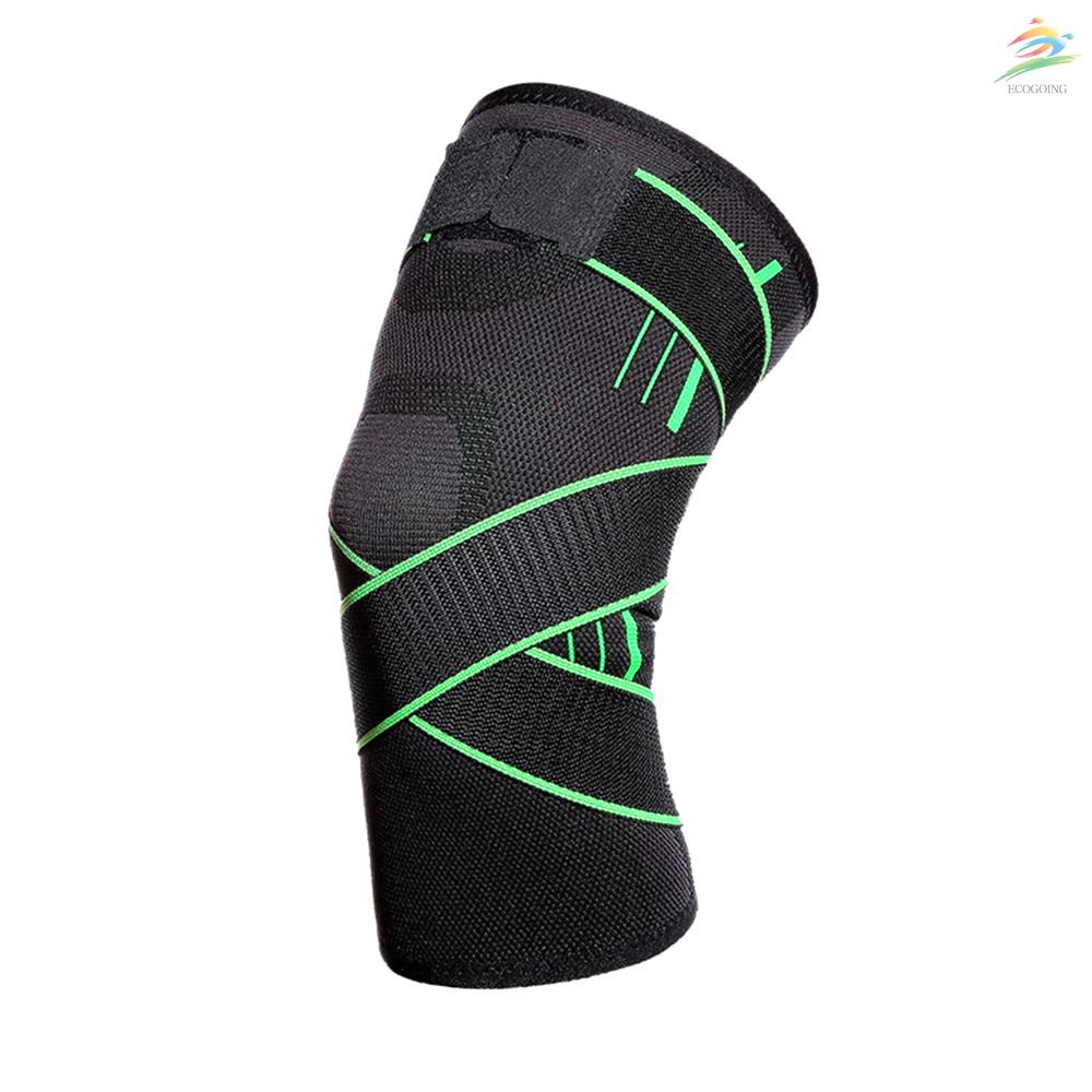 Ecogoing Knee Support Professional Protectives Sports Knee Pad Outdoor Running Knee Pads Green