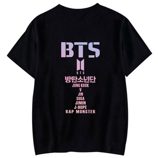 &lt;2022&gt; เสื้อยืดคอกลม เสื้อยืดแขนสั้นพิมพ์ลาย KPOP BTS Love Yourself 2030 S-4XL