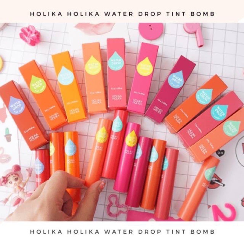 แท้100%|พร้อมส่ง|Holika Holika Water Drop Tint Bomb (แท้ / ครบ / พร้อมส่ง)