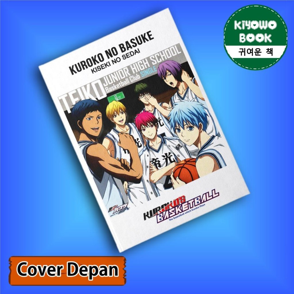 กระเป๋าโน๊ตบุ๊คหนังสือปกแข็งอะนิเมะ KUROKO NO BASUKE TEIKO KISEKI NO SEDAI uk A5 & A6 Notes Book
