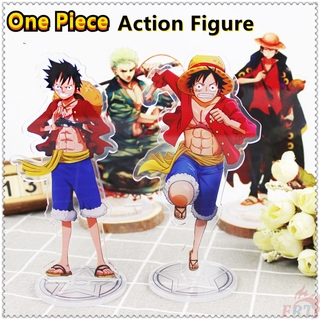 ❤ ฟิกเกอร์ คอสเพลย์ อนิเมะ One Piece 01 ❤ ฟิกเกอร์ Luffy Zoro สองด้าน 14 ซม. 1 ชิ้น (4 แบบ)