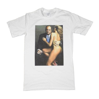 คอลูกเรือเสื้อยืดคอกลมเสื้อยืดผ้าฝ้าย 100% แบบนิ่ม พิมพ์ลาย Tony Soprano James Gandolfini กันลื่น ใส่สบาย สําหรับผู้หญิง