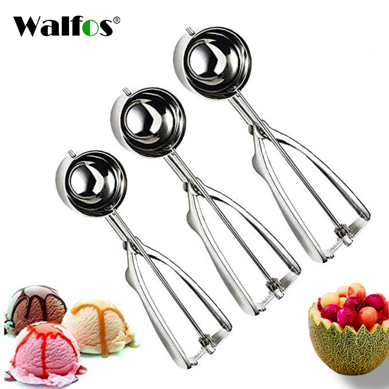 WALFOS ที่ตักไอศครีมช้อนผลไม้ไม่ติด