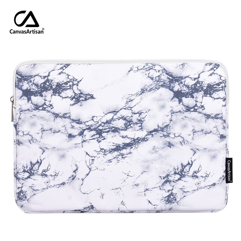 CanvasArtisan กระเป๋าผ้าใบลายหินอ่อนกันน้ําสําหรับ for Matebook Acer air pro 11/12/13/14/15/16/17 นิ้ว