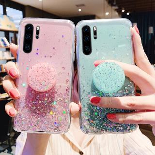 Huawei เคสมือถือมีกลิตเตอร์ (รุ่น Huawei P20 P30 Pro P40 Lite Honor 20 Pro Nova 5T 3e 4e 3i 3 2i)