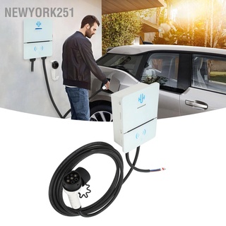 Newyork251 แท่นชาร์จไฟฟ้า Ev 32A ปลั๊ก Eu 220V Ce Cqc Sae J1772 สําหรับยานพาหนะทุกคัน