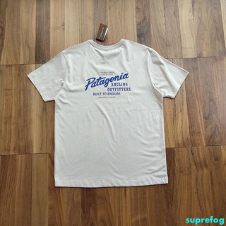 เสื้อยืดพิมพ์ลายตัวอักษร Patagonia Patagonia แฟชั่นสําหรับผู้ชาย