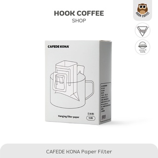 CAFEDE KONA Hanging Paper Filter - กระดาษกรองกาแฟแบบแขวน (บรรจุ 50 แผ่น)