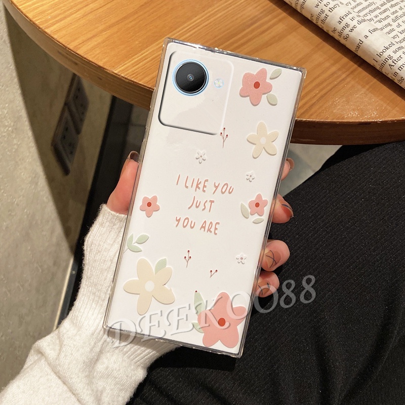 เคสโทรศัพท์มือถือ Realme C30 C31 C35 GT NEO 3 3T 2 9 Pro+ Plus Free Fire Limited Edition 9i Narzo 50 Pro 50A Prime 4G 5G Smartphone Casing TPU Soft Lovely Small Flowers Phone Case Camera Protection Cover #7