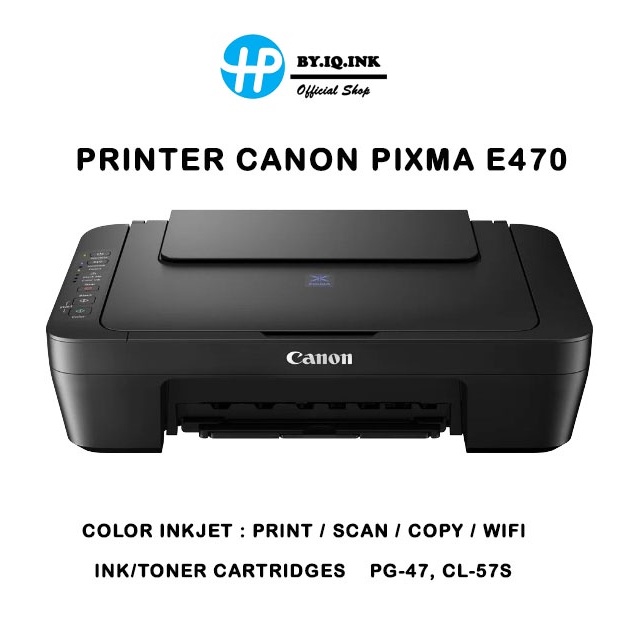 PRINTER (เครื่องพิมพ์ไร้สาย) CANON PIXMA E470 / E4570 (#9002008516)