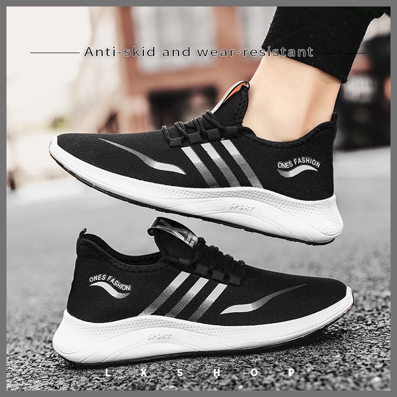 LxShop 👾💗รองเท้าผ้าใบสุดเท่ สี ให้เลือกไม่ว่าจะเทา เขียว หรือ แดง  ก็แมทช์กันได้ง่ายๆได้ทุกลุดเลยน๊า