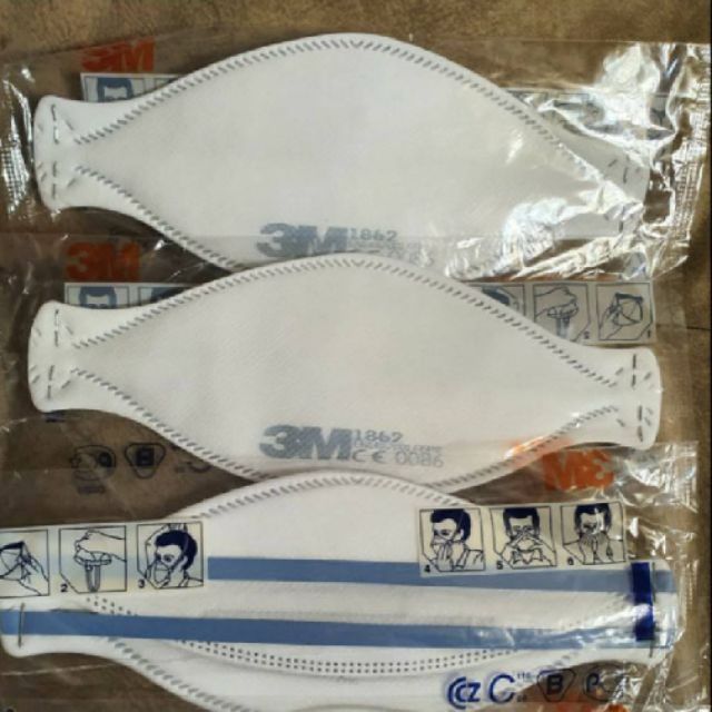 3M N95=FFP2 Mask 1862 หน้ากากอนามัย พร้อมส่ง!!