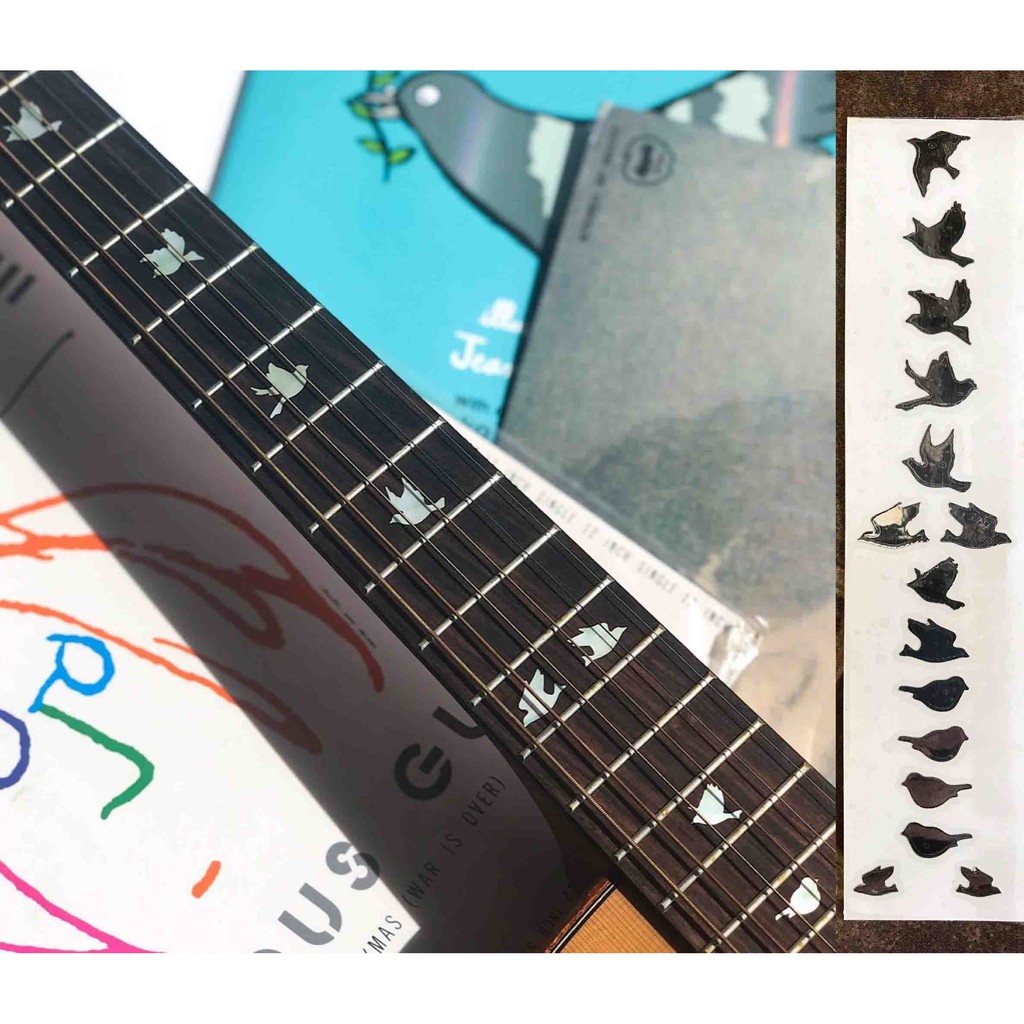 Pigeon Fingerboard Sticker Inlay Guitar Dove Fretboard Acoustic Electric Acoustic Classic