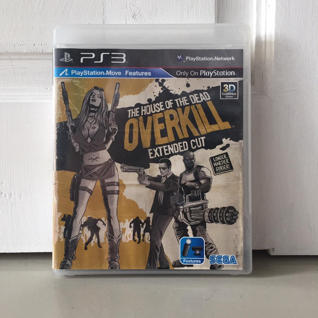 {ENGLISH} PS3 The House of the Dead Overkill PS3 แผ่นเกม มือ 2 แผ่นสภาพดี playstation play station 3 ps 3 ps3