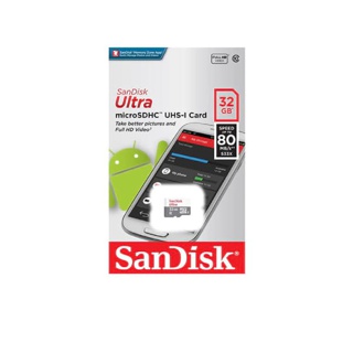 SanDisk MicroSDHC Ultra ความเร็ว 100MB/S ความจุ 32GB Class10 (SDSQUNR-032G-GN3MN, Micro SD)