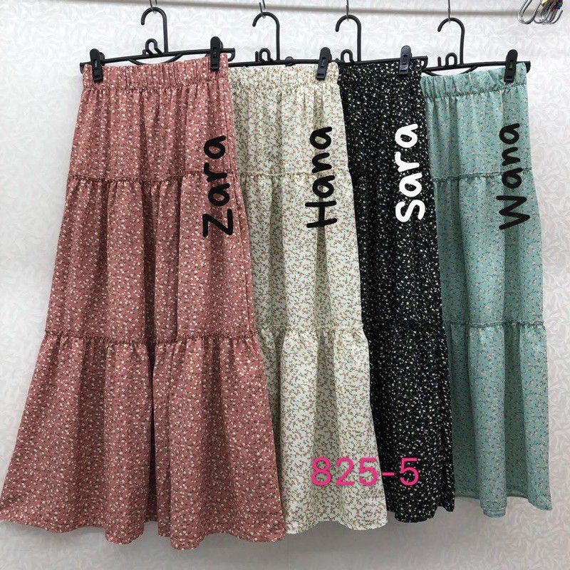 กระโปรง Bunga Viral Skirt Layer Muslimah Skirt Viral Muslimah